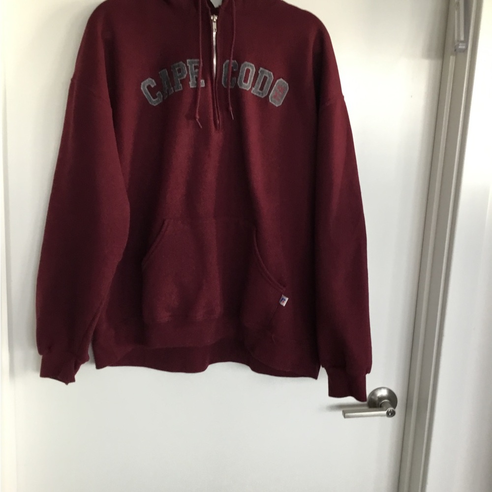 Cape Cod Russell Athletic Red /Maroon Hoodie Sweatshirt Size XL $35 - Picture 10 of 12